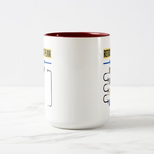 Pêche - Plan de retraite 2024 Mug (Centre)