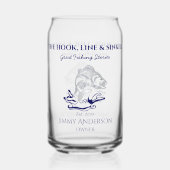 Pêche Poisson Pêcheur Drinkware Can Beer Verre (Verso)