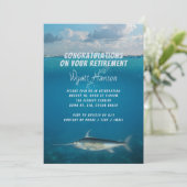 Pêche Retraite Partie Espadon Invitation (Debout devant)