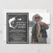 Pêche Retraite Photo Invitation (Devant)