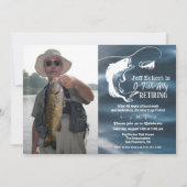 Pêche Retraite Photo Invitation (Devant)