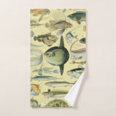 Pêche scientifique vintage (Serviette à main)