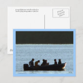 Pêche sur carte postale Sunset (Devant / Derrière)