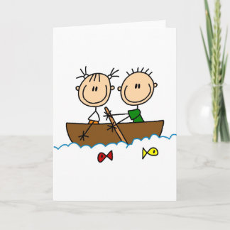 Pêche sur la carte de bateau