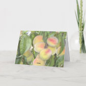 Pêche sur la carte de voeux arborée (Dos)