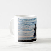Pêche surf À La Poussée 6 Mug (Devant gauche)