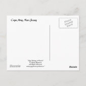 Pêche surf Au Cap Mai À Dusk 6 Carte Postale (Dos)