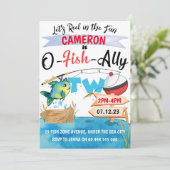 Pêche terminée 2e anniversaire Invitation O-Fish-A (Debout devant)
