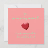 Pêche tropicale Jardin Mariage Invitation (Dos)