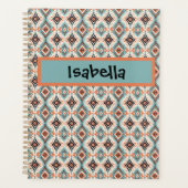 Pêche Turquoise Tribal Aztèque Ouest (Devant)