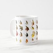 Pêche vintage à la mouche truite mouche Mug (Devant gauche)