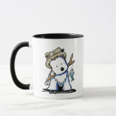 Pêche Westie Chien Mug (Gauche)