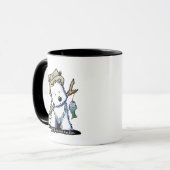 Pêche Westie Chien Mug (Devant gauche)