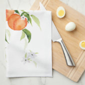 Pêcher aquarelle fruit été Cuisine Serviette (Quart Plié)