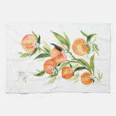 Pêcher aquarelle fruit été Cuisine Serviette (Horizontal)