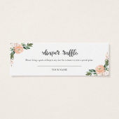 Pêcher Floral Halloween Baby shower Déchets Raffin (Dos)