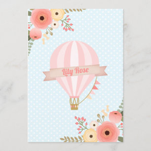 Pêcher Floral Haut Et Éloigné Invitation Anniversa