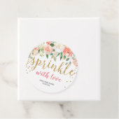 Pêcher Floral Sprinté avec les étiquettes de faveu (En situation)