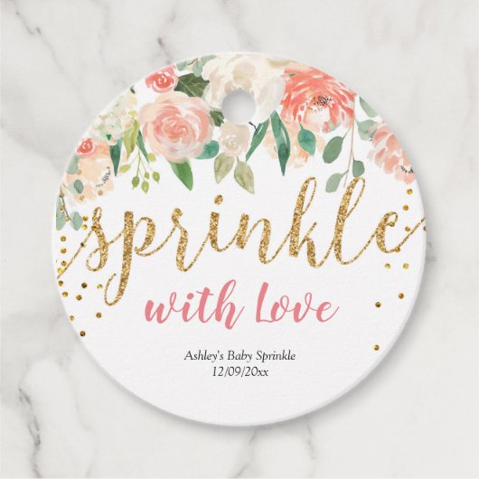 Pêcher Floral Sprinté avec les étiquettes de faveu (Devant)