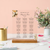 Pêcher Florals Élégant Mariage Siège (Mariage)