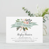 Pêcher la prairie | Invitation Baby shower (Debout devant)