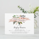 Pêcher la prairie | Invitation Baby shower (Debout devant)