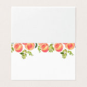 Pêcher les cartes alimentaires. Peach Peach Placer (Outside Unfolded)