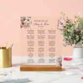 Pêcher Les Flore Tropicale Élégant Siège De Mariag (Mariage)