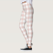 Pêcher Orange En vichy Leggings Féminins (Gauche)