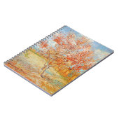 Pêcher rose de Van Gogh dans le carnet de fleur (Côté gauche)