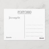 pêches Floral Mariage photo Merci carte postale (Dos)