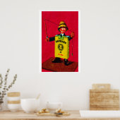 Pêcheur à la cigarette - Impression Boîte d'allume (Cuisine)