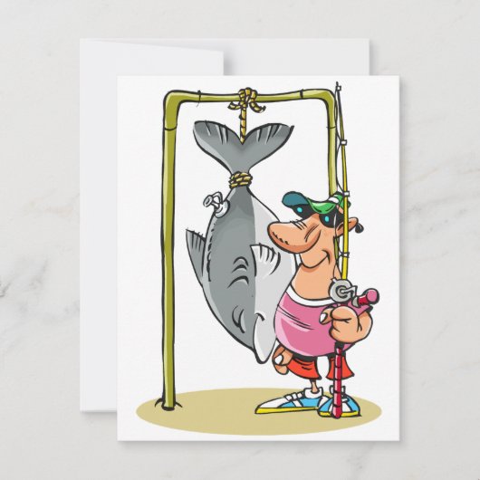 Pêcheur Avec Ses Invitations De Capture (Devant)