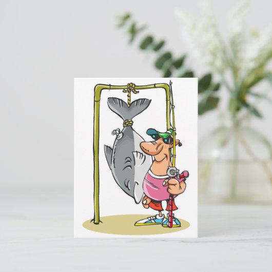 Pêcheur Avec Ses Invitations De Capture (Debout devant)