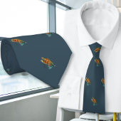 Pêcheur de mouches Cravate bleu foncé