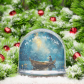 Pêcheur de nuit calme et lumineux (Noël)