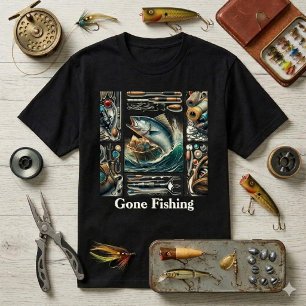 Pêcheur Parti Pêcher En Plein Air Tshirt Pour Homm