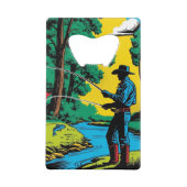 Pêcheur sur Riverbank (Dos)