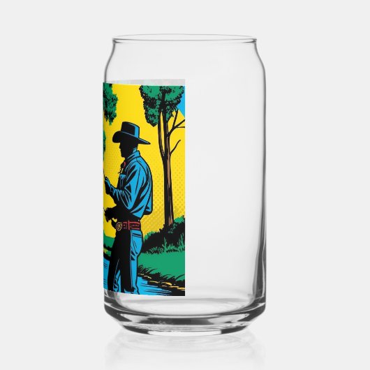 Pêcheur sur Riverbank Beer Can (Gauche)