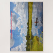 Pêcheur sur un lac en Guyane. Jigsaw Puzzle (Vertical)