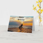 "PÊCHEUR" SUR VOTRE CARTE D'ANNIVERSAIRE (Fleur jaune)