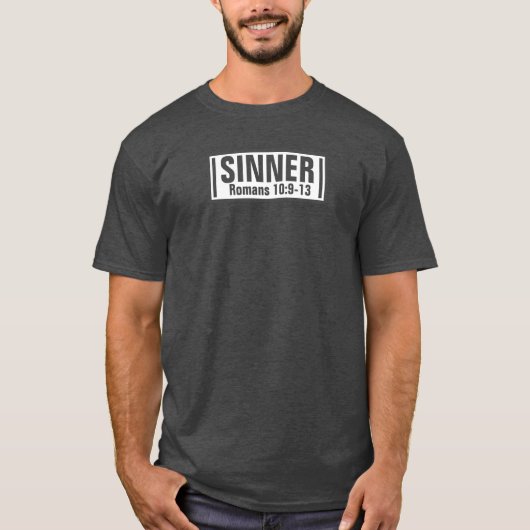 Pécheur - T-Shirt foncé basique pour homme (Devant)