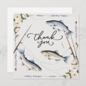 Pêcheurs Merci avec poissons et fleurs (Devant / Derrière)