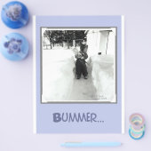 Pechvogel met sneeuwschep flyer (Enkel)