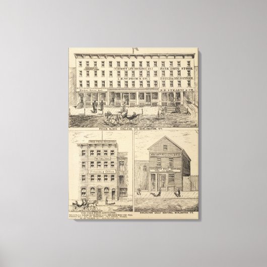 Peck's Block Canvas Afdruk (Voorkant)