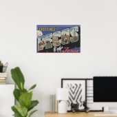 Pecos, TexasLarge Letter ScenesPecos, TX Poster (Thuiskantoor)