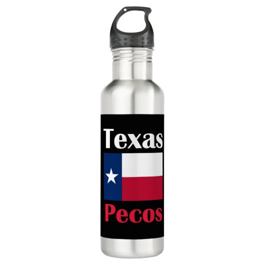 Pecos TX Waterfles (Voorkant)