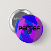 pectef logo3, PECTEF Ronde Button 5,7 Cm (Voorkant /achterkant)