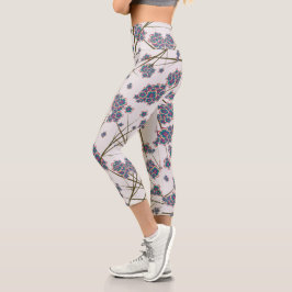Peculiar Branches met hoog gegolfd Capri-Leggings
