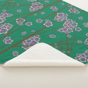 Peculiar Branches Sherpa Blanket Deken